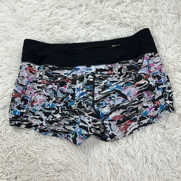 Lululemon Run Times Short II *4" Culture Clash Multi Black / Black - Picture 4 of 6
